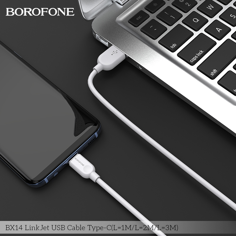 BOROFONE BX14 LinkJet USB-A to USB-C cable 1m NZ 8
